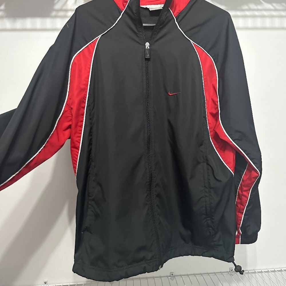 Men's Nike Coat Black Red Size Small S